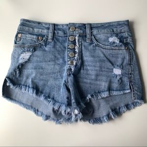 JustUSA Button Fly Denim Shorts